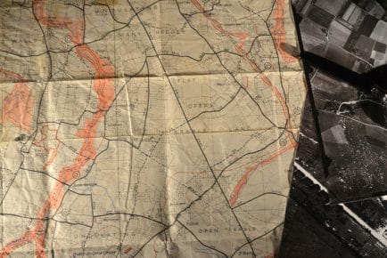 Churchill War Rooms Map of WW2 military planning