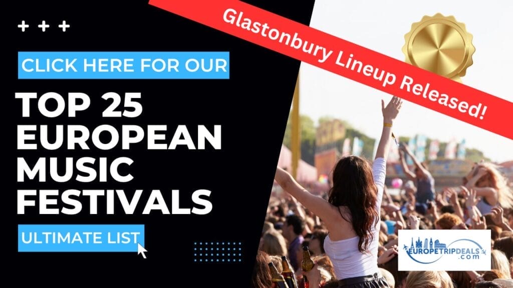 best europe music festivals with crowd banner