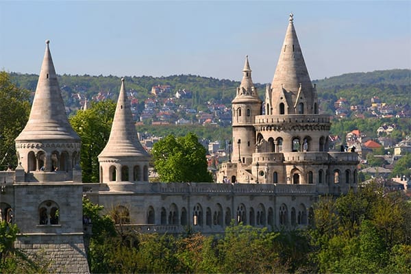 daytime view of fisherman's bastion in budapest hungary