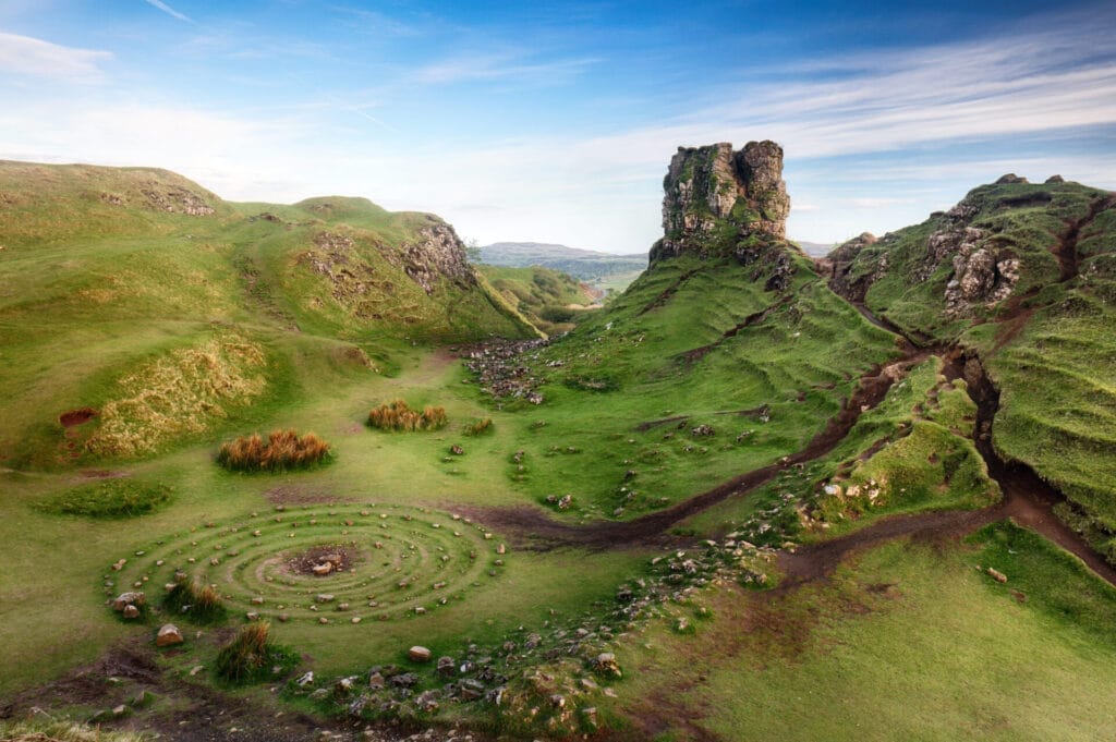 Fairy Glen Skye Island Scotland landscape summer colors