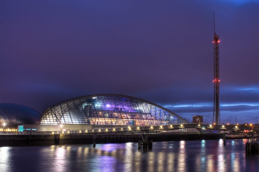 The Science Centre, an educational exhibition centre, in Govan, Glasgow.