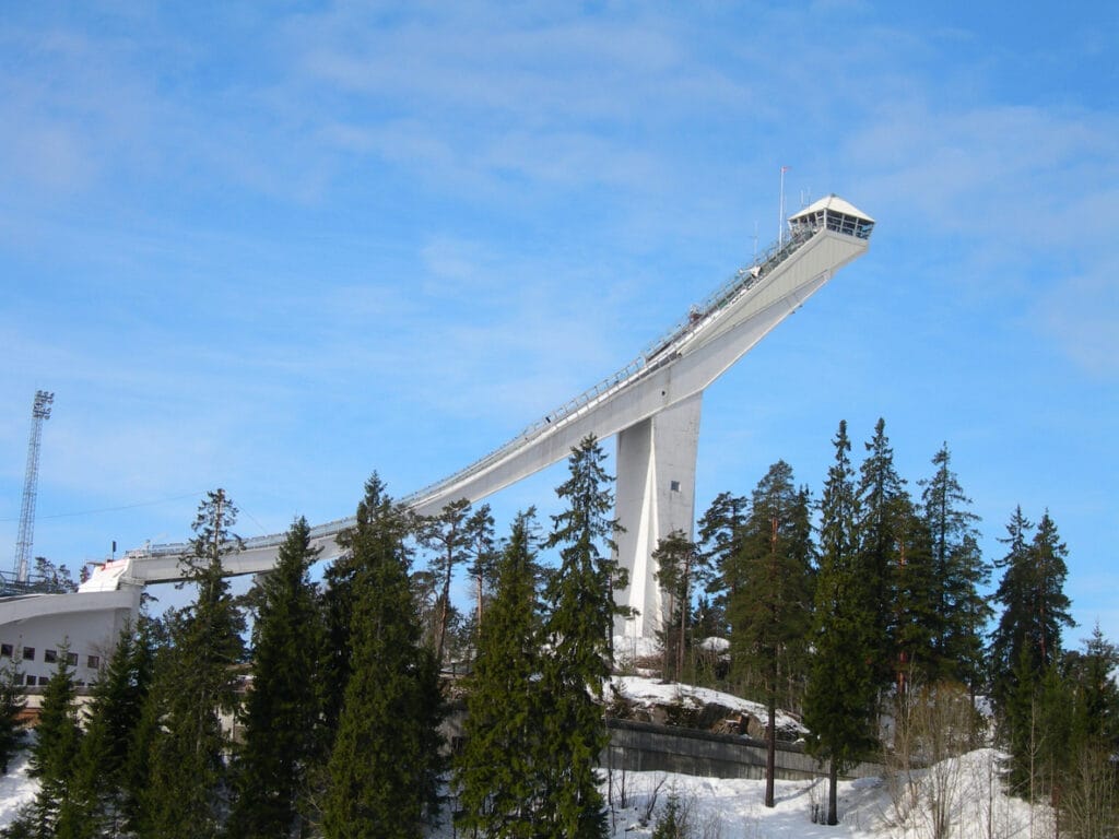 Holmenkollen ski jump in Oslo.