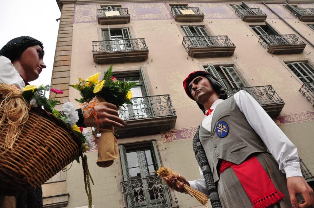 Giants puppets at La Mercè festival in Barcelona.