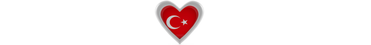 Heart shaped flag found at popular Istanbul cultural event.