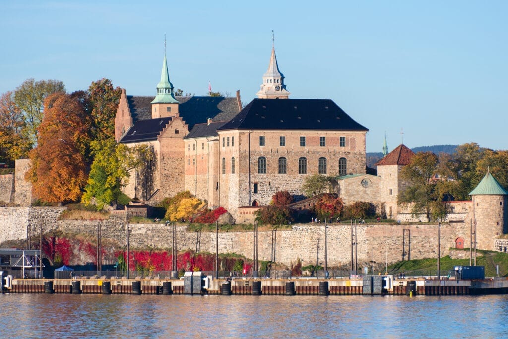 Akershus Fortress on the water in Oslo